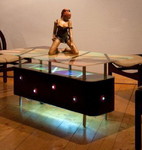 mobilier verre acrylique luminaires jl masini à vierzon